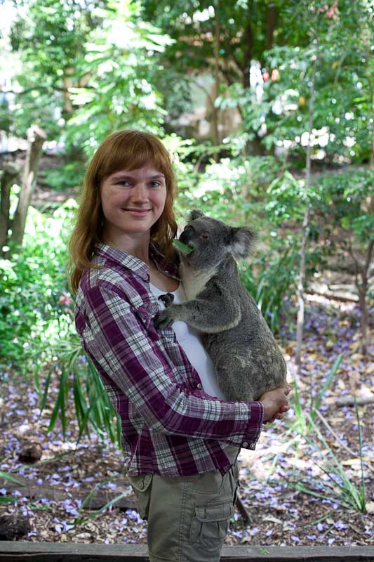 Christina med Koala